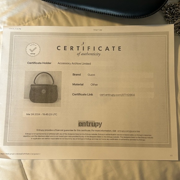 RARE Vintage 70s Gucci Tiger Motif bag FINAL$ FIRM - Picture 14 of 14